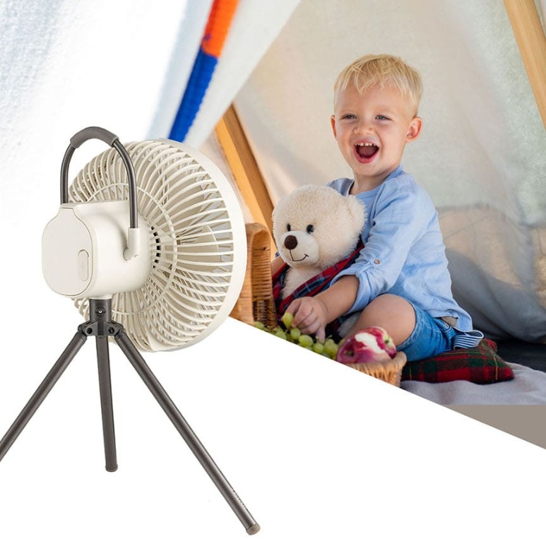 캠핑용 무선 선풍기 BLDC 미니 타프팬 클립형 삼각다리 선풍기
