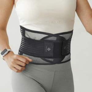 라라애플 메쉬 허리 보호대 복대 얇은 여름용 초경량 고탄성 이중밴드 통기... 운동러 솔직 후기 | 실사용 리뷰 - 상품 이미지 1