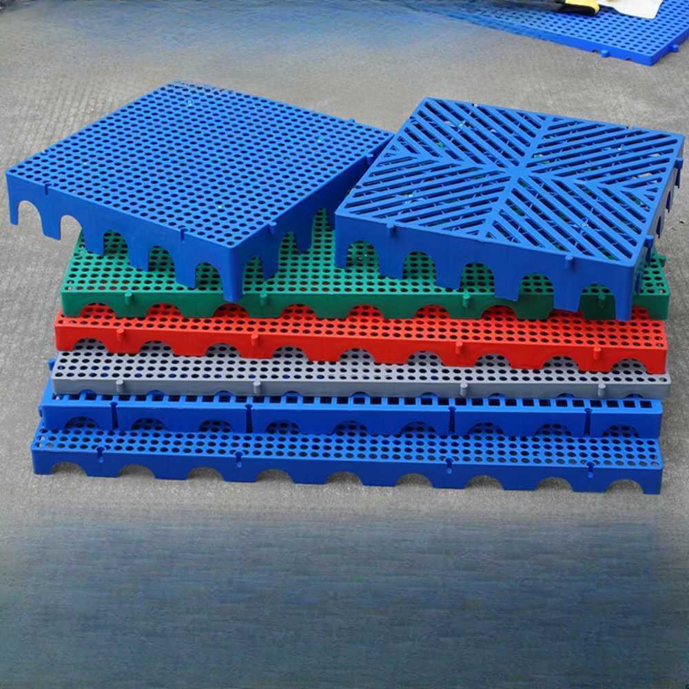 바닥 깔판 창고 저장고 전용 물건 적재 플라스틱 매트 그레이 원형 20x20x3cm - 상세 이미지 3