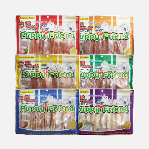 퍼피프랜드 강아지대용량간식 강아지닭가슴살 애견간식 숯불치킨비스켓사사미, 400g, 1개 이미지 3