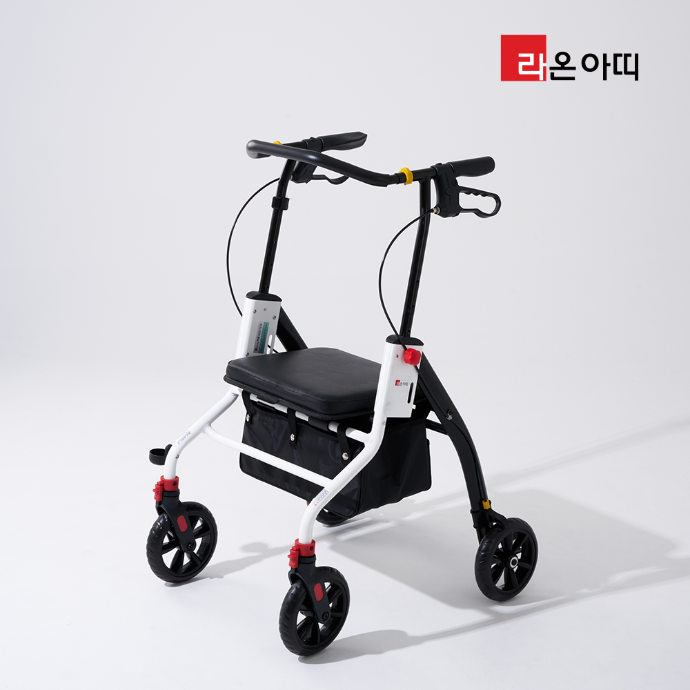 라온아띠 성인용보행기 직립형 KCS-730 고정 보관이 편리한 노인용 어르신 보행보조차 - 상품 이미지