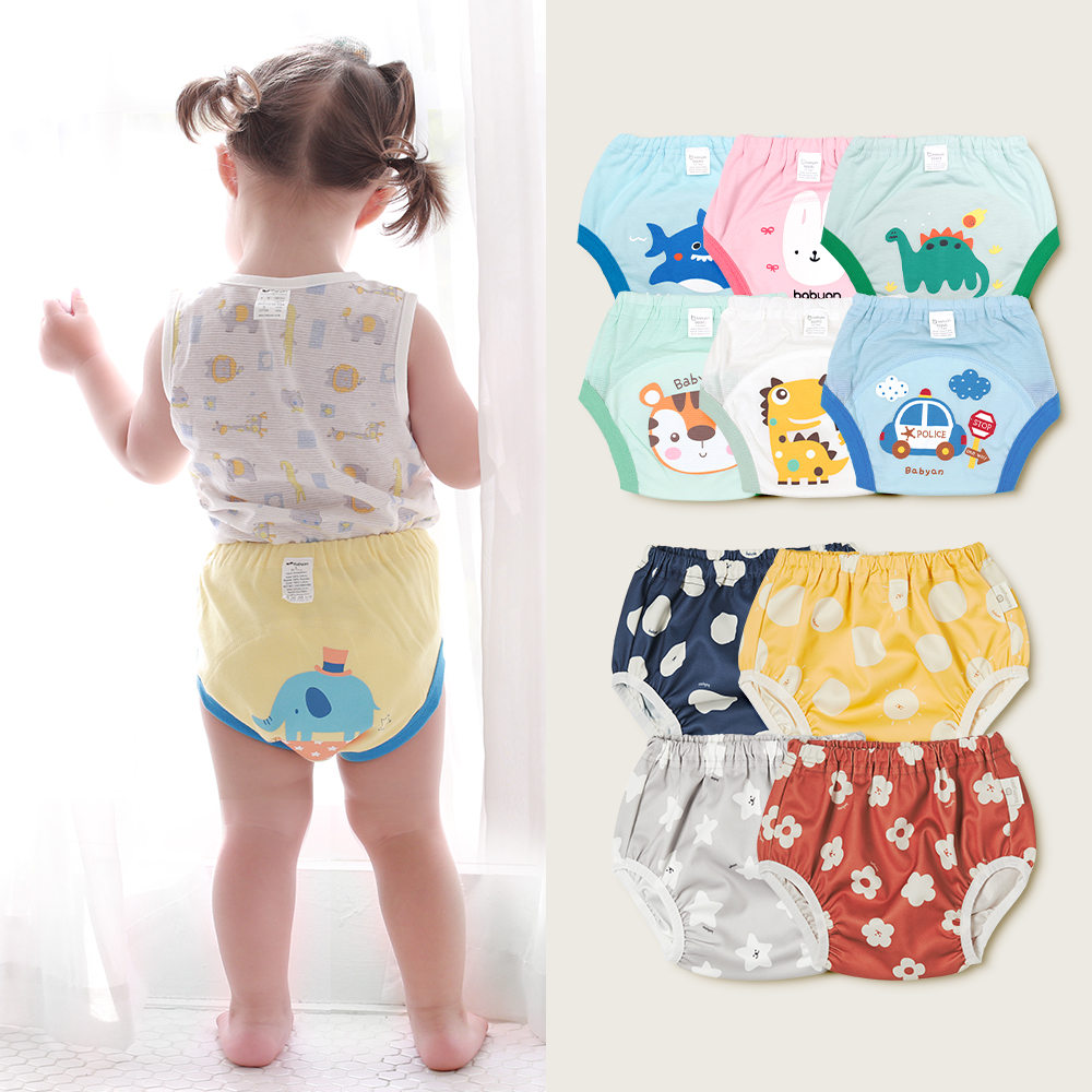 베이비앙 국내산 무형광 방수 배변훈련팬티 배변팬츠 첫 아기 유아팬티