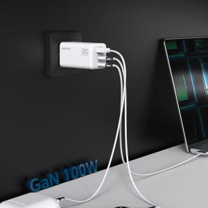 스마텍 초고속충전기 3포트 100w GAN PD 접지 멀티 노트북 C타입... 개봉기 | 실사용 후기 - 상품 이미지 2