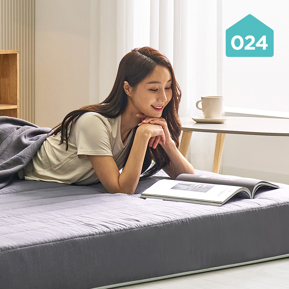 024홈 국민토퍼 3단 접이식 매트리스 단단한 손님용 토퍼 바닥 침대 8cm 멀티싱글 이미지 6