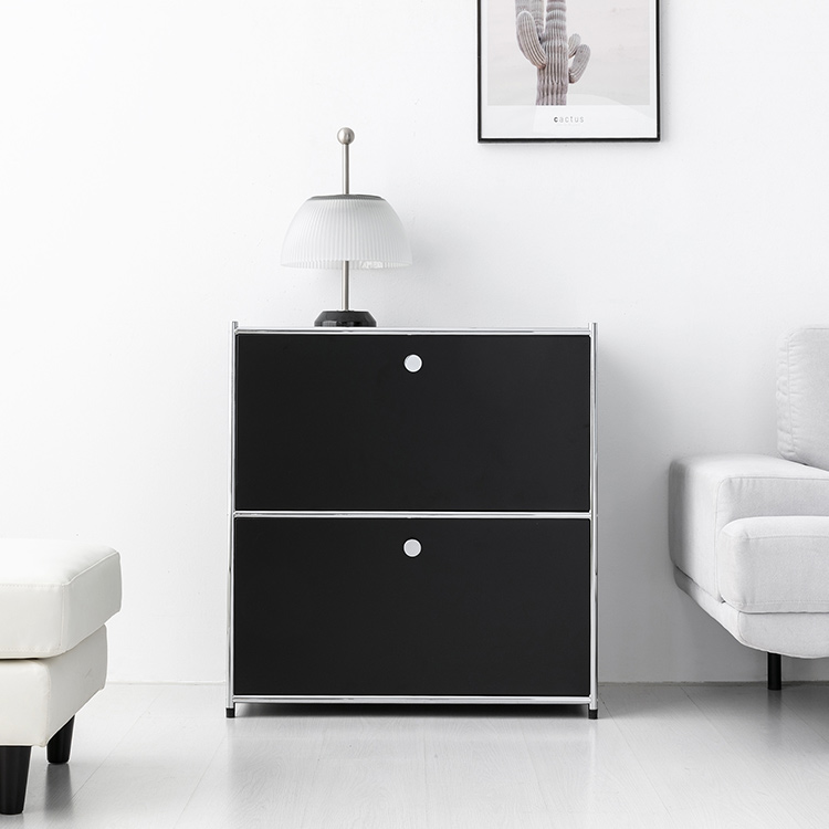 심플리 수납장 BC651 770x400x820mm, 2단, 매트블랙 9124.1946 - 상세 이미지 4