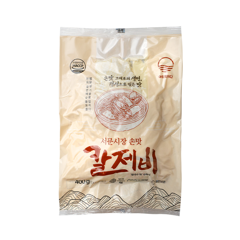 서문시장 손맛 칼제비 400g + 스프 2개 수타 생면 멸치육수 - 상세 이미지 5