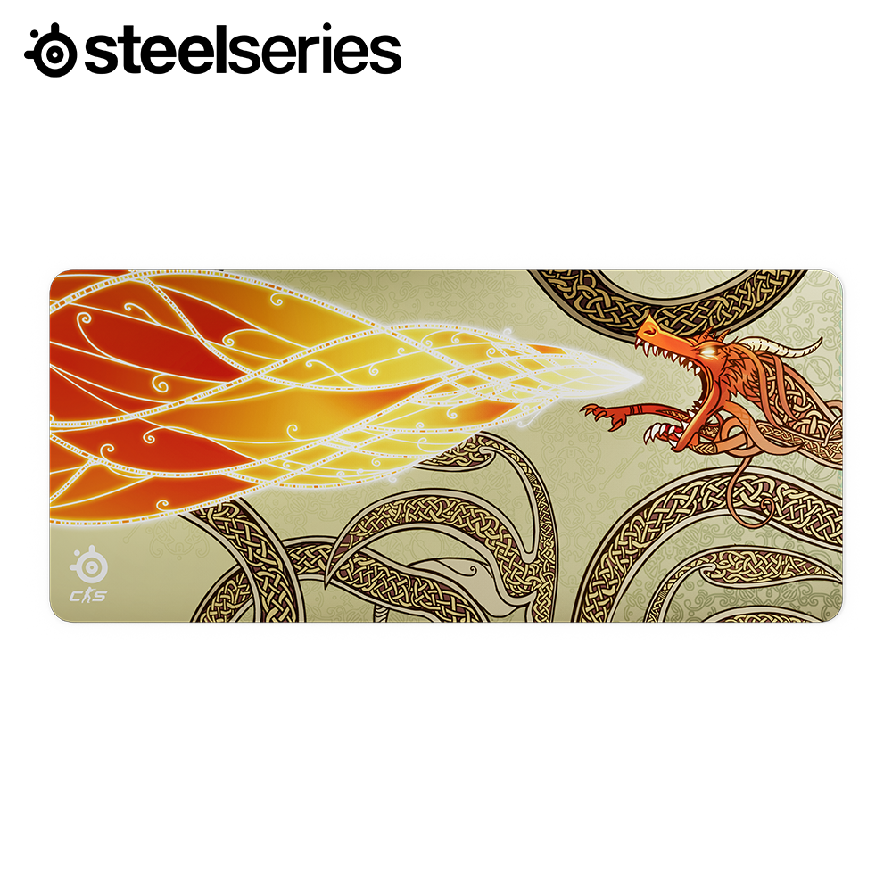 스틸시리즈 Qck XXL CS2 Dragon Lore 에디션 한정판 게이밍 장패드