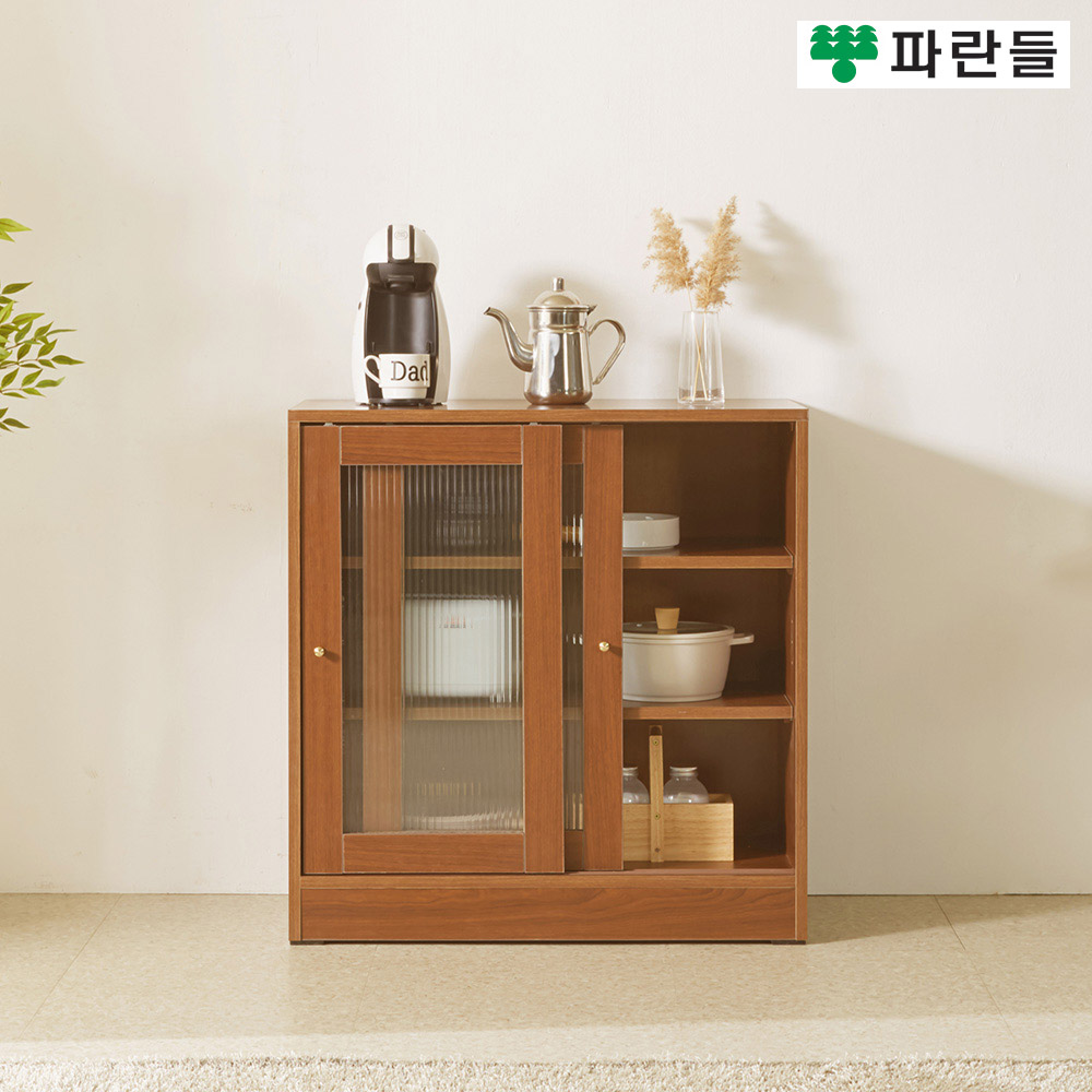 파란들가구 800 미닫이 유리문수납장 슬라이딩 다용도수납장 - 상세 이미지 2