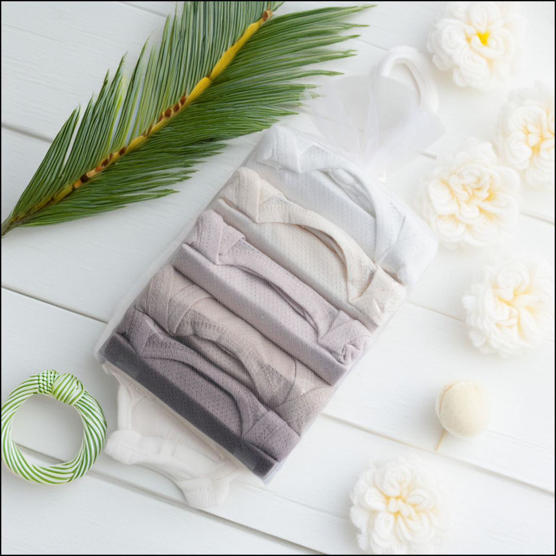 트리베어 여름 메쉬 아기옷 반팔 신생아바디슈트 출산선물 5종세트 - 상세 이미지 2