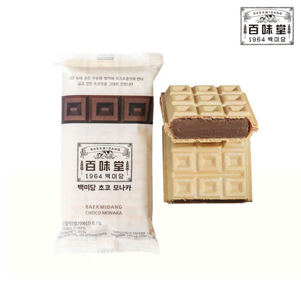 백미당 모나카아이스크림  총12개(우유+초코+녹차팥)(m) - 상세 이미지 3