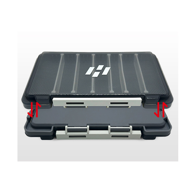 해동조구 컴팩트 케이스 웜 소품 지그헤드 태클박스 175x105x15mm, 블랙(HT-2529) - 상세 이미지 5