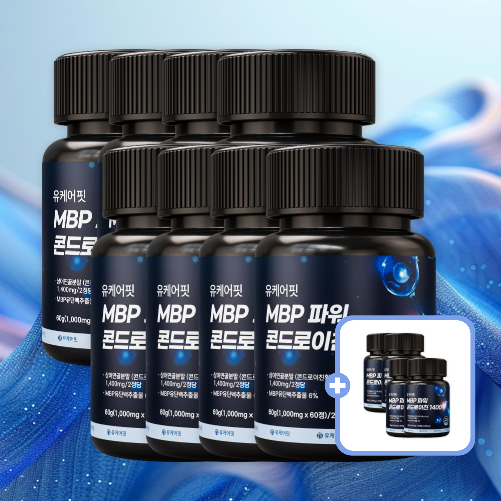 유케어핏 상어연골 MBP 콘드로이친 1400 유단백추출물 콘도로이친 720정, 12개