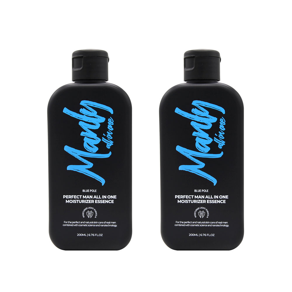 블루폴 남성 올인원 스킨케어 로션 모이스처라이저 에센스 200ml, 2개 - 상품 이미지
