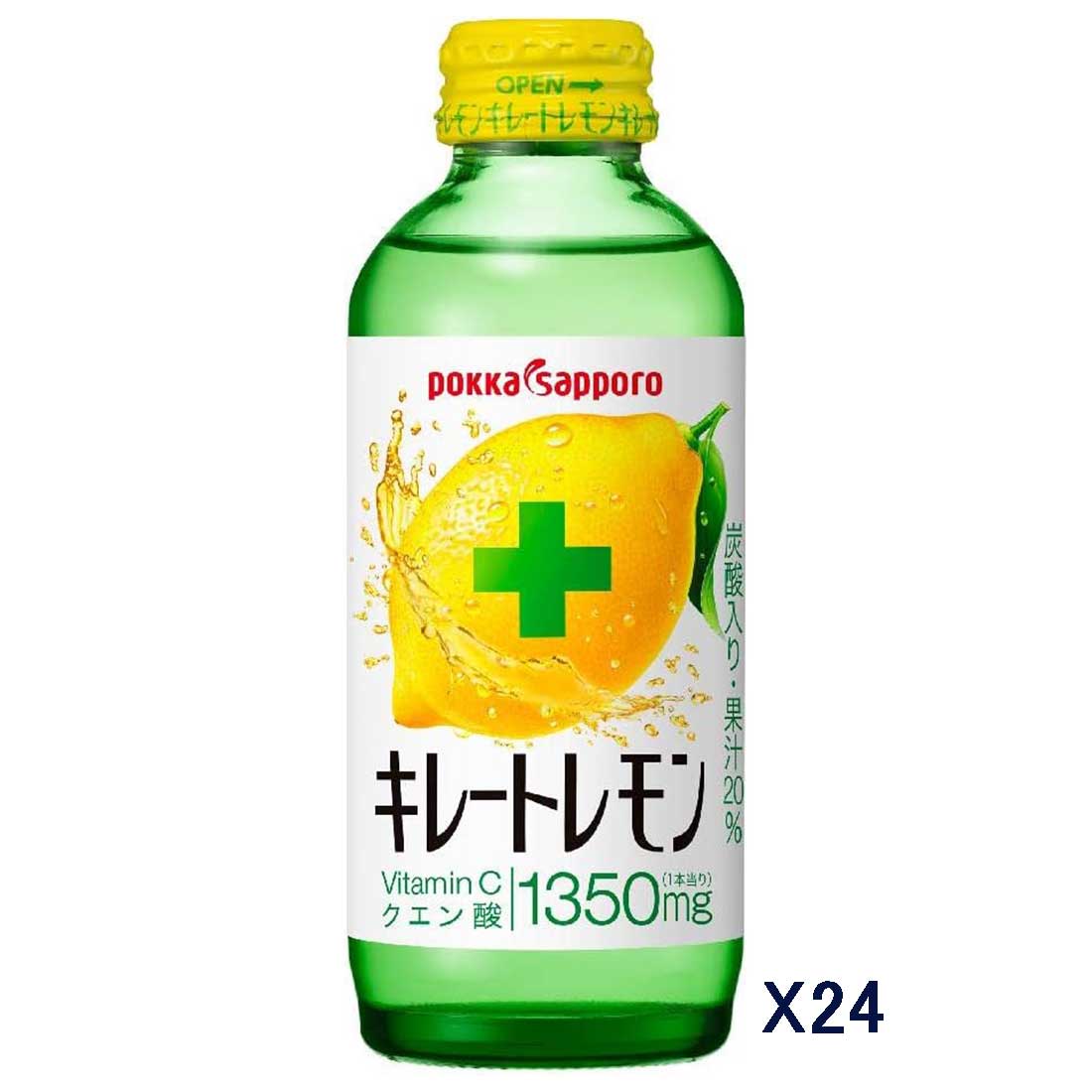포카삿포로 킬레이트 레몬 155ml 24개입 비타민C 구연산