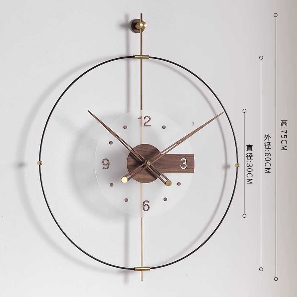 북유럽풍 인테리어 벽시계 모던 감성 거실용 시계 단일상품(60cm) - 상세 이미지 2