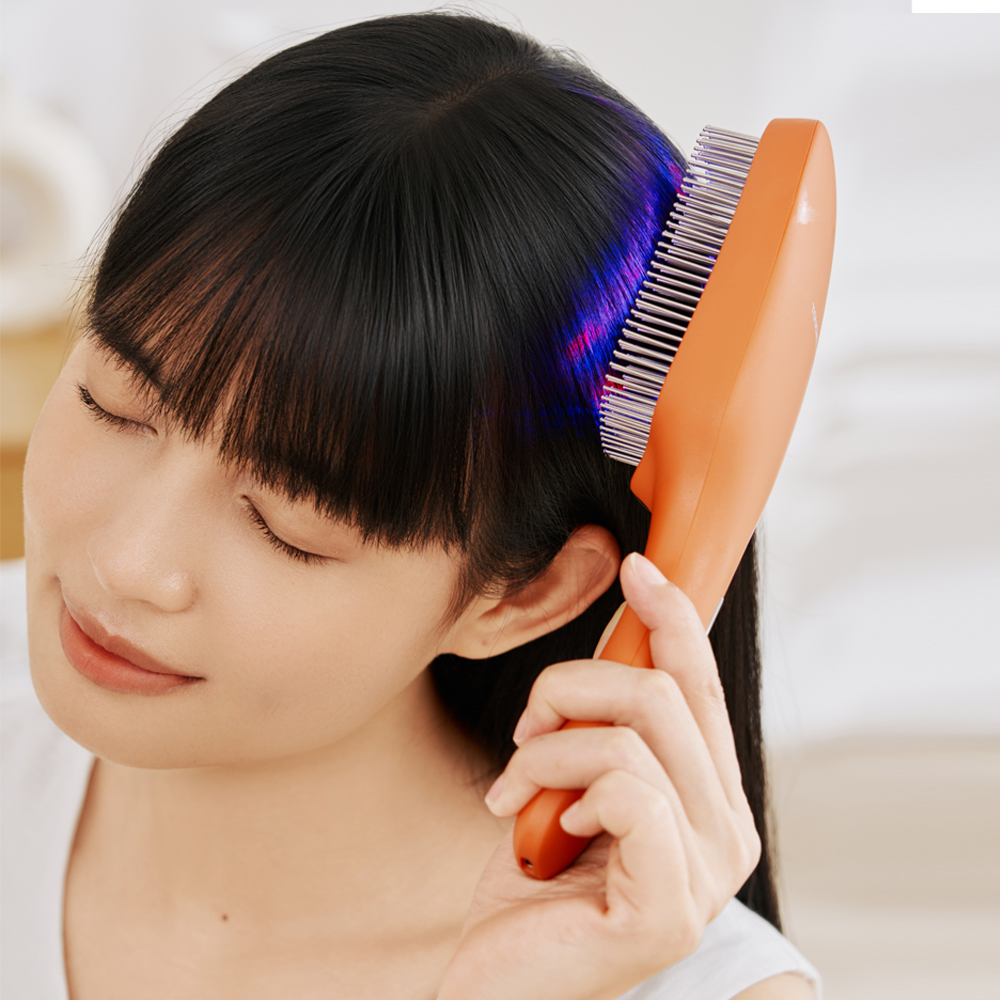 펄케어 터치뷰티 VITA 헤어 갈바닉 고주파 두피 마사지기 적생광 탈모 관리기 오렌지 - 상세 이미지 2