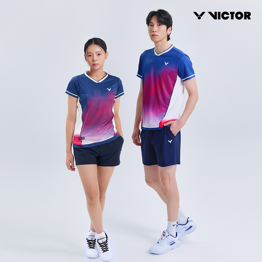 빅터 VICTOR V-Energy Motion Tee 반팔 티셔츠 남성용 25AGW012M 배드민턴 탁구 스쿼시 스포츠웨어 - 상세 이미지 4