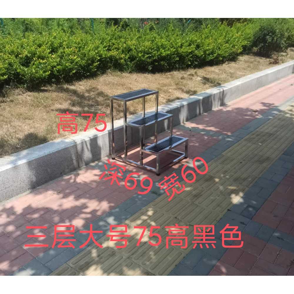 야외 계단 작업대 스테인레스 미끄럼방지 키높이 현장 69x69cm - 상세 이미지 3