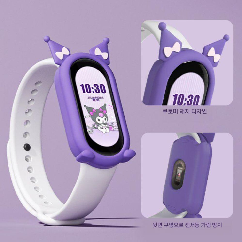 미밴드10 스트랩 케이스 베젤 커버 세트 실리콘 밴드 - 상세 이미지 2