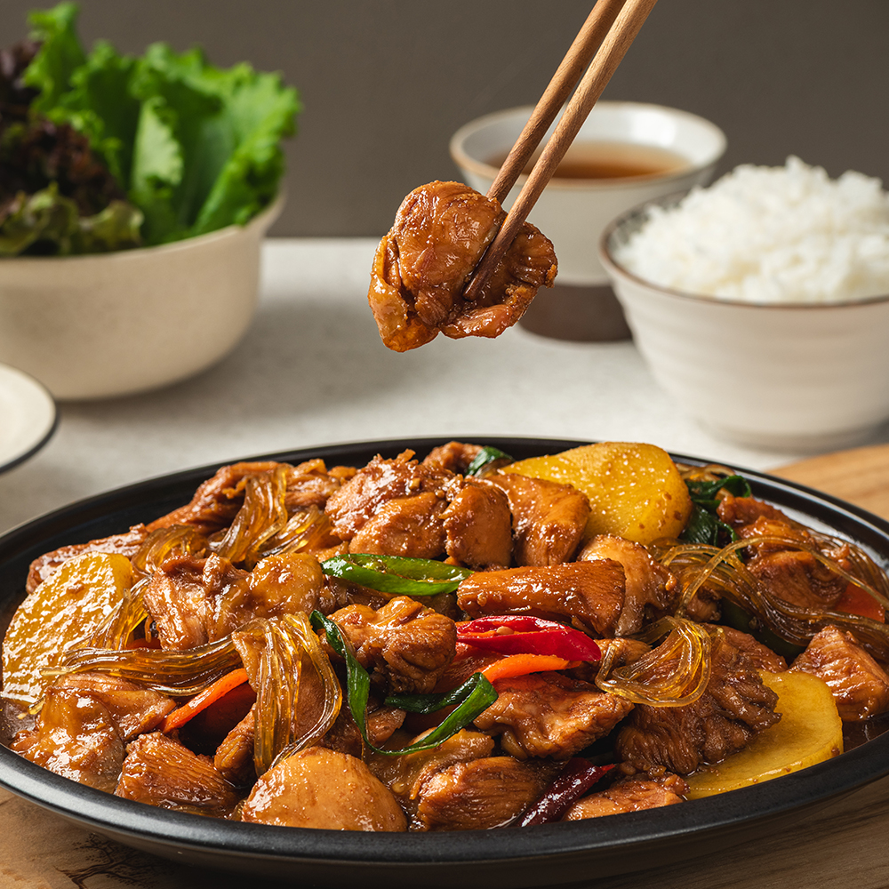 국내산닭 간장 순살 찜닭 500g+500g 양념 찜 캠핑 밀키트 맛집 - 상세 이미지 5