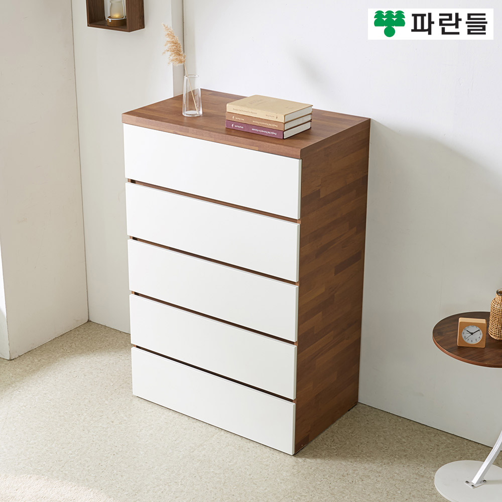 파란들가구 800 속깊은 5단서랍장 800 광폭서랍장 서랍옷장 - 상세 이미지 5
