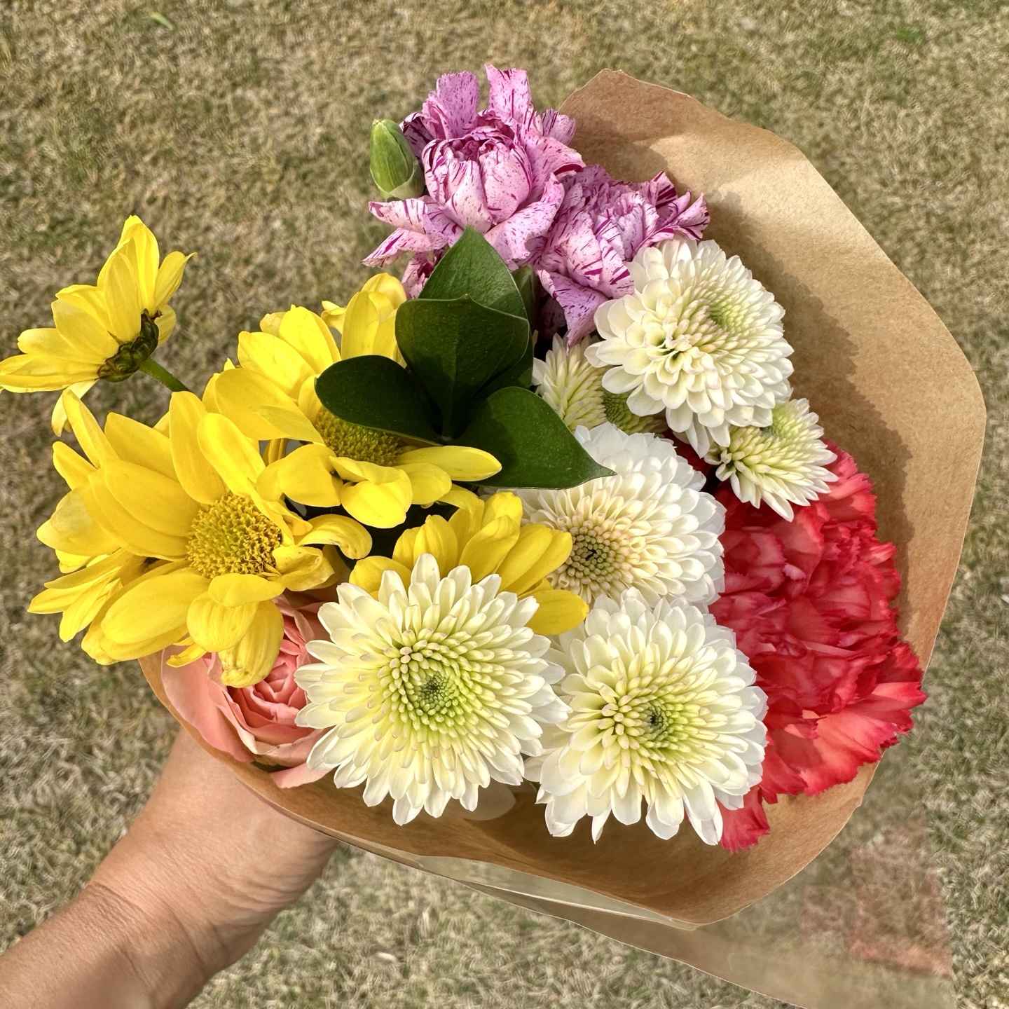생화 크라프트 미니 꽃다발 졸업 단체 행사 꽃 생화택배 예약 꽃배달 희록플라워 이미지 7