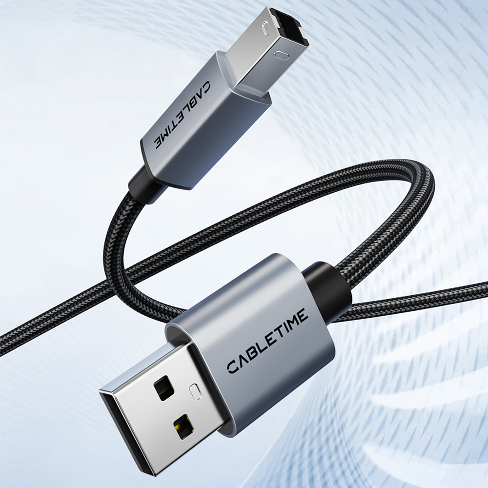 케이블타임 USB2.0 AM BM AB 케이블 프린터 연결 CA15 0.5m, 1개 - 상세 이미지 4