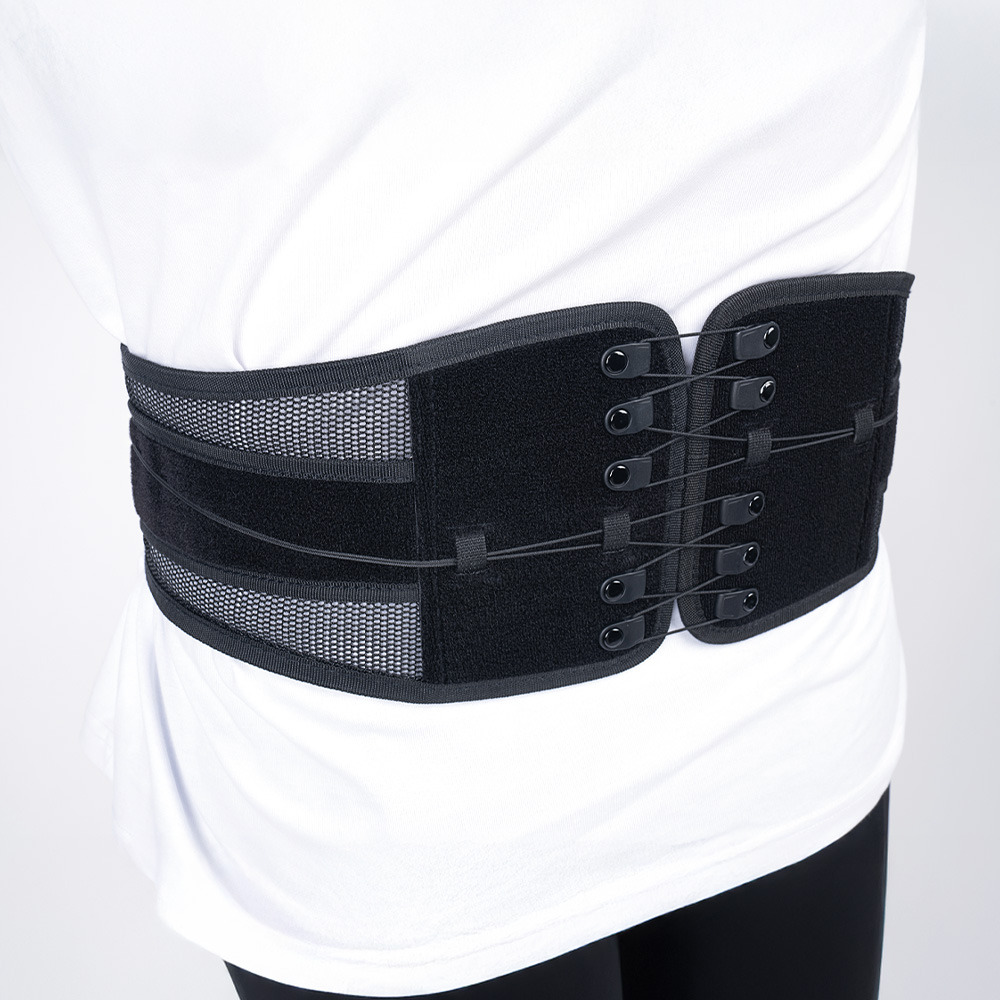 스케쳐스 테크핏 허리 보호대 복대 얇은 메쉬 여름용 이중압박 골프 산후 운동 슬림