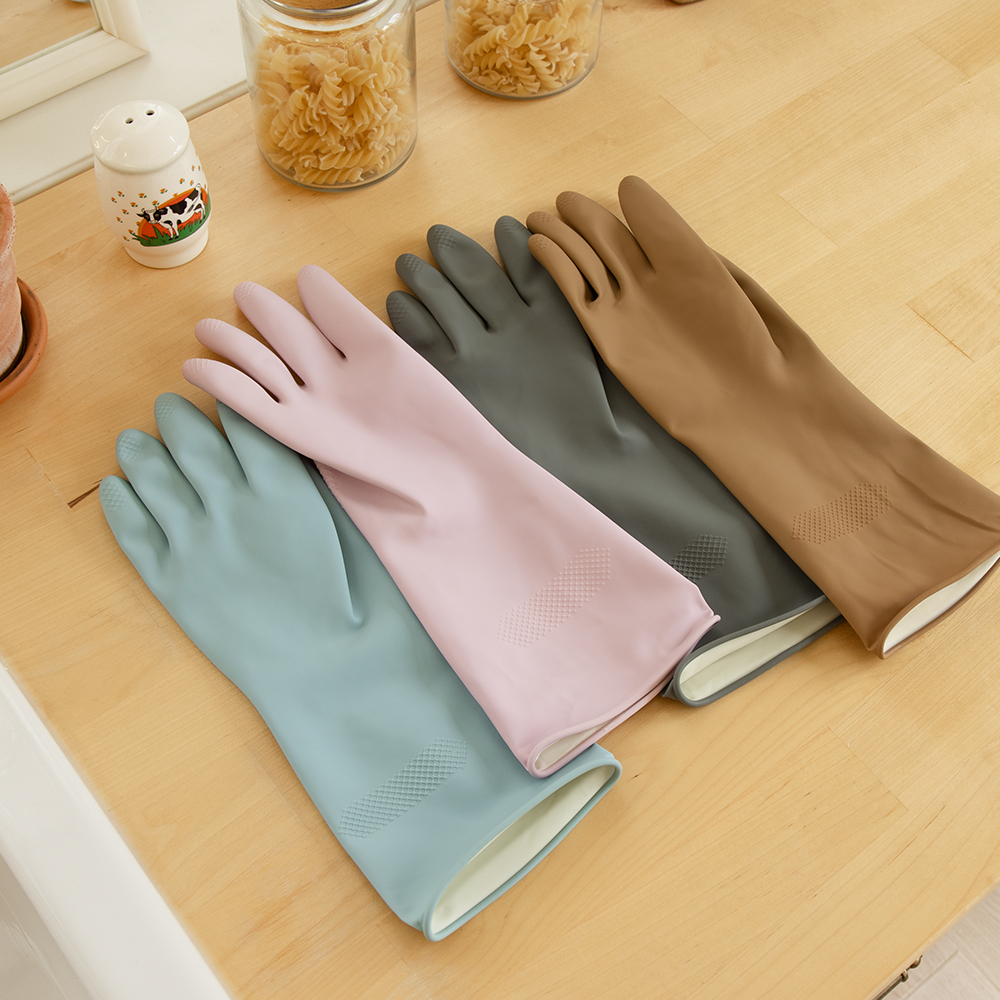 튼튼한 고무장갑 3+3팩(컬러 혼합/M,L) 제품 이미지