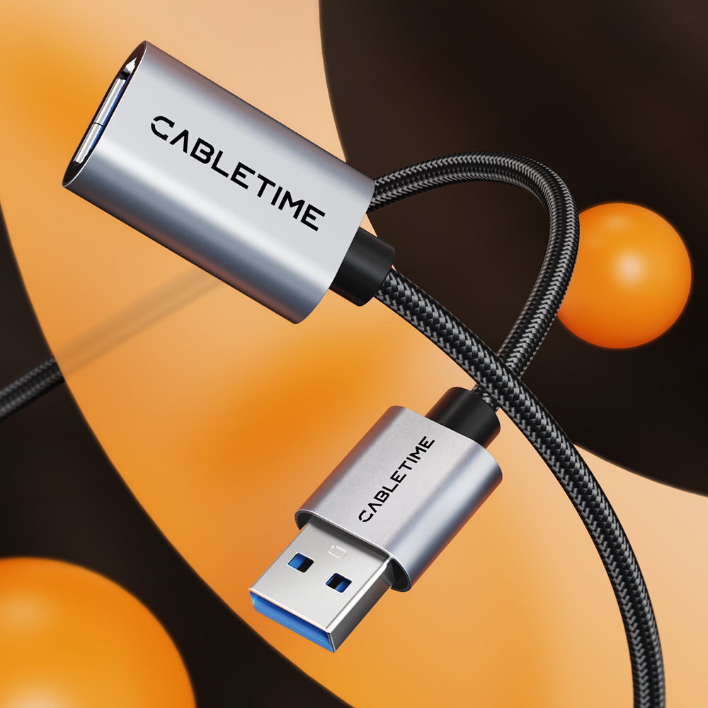 케이블타임 USB3.0 M to F 연장 케이블 연장선 CA17 1m, 1개 - 상세 이미지 2