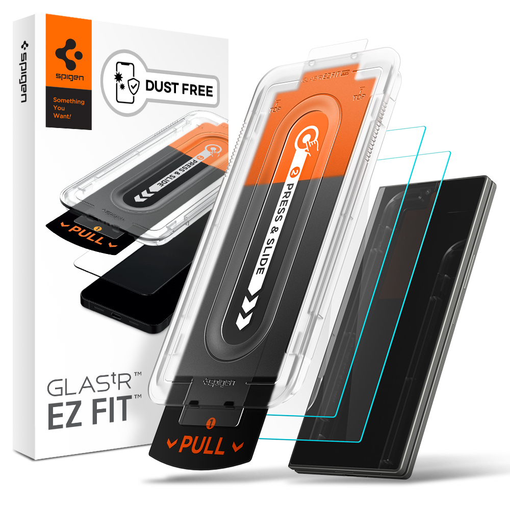 먼지 없는 슈피겐 갤럭시 고투명 강화유리 액정필름 글라스tR 이지핏 갤럭시Z 폴드7, 2매입