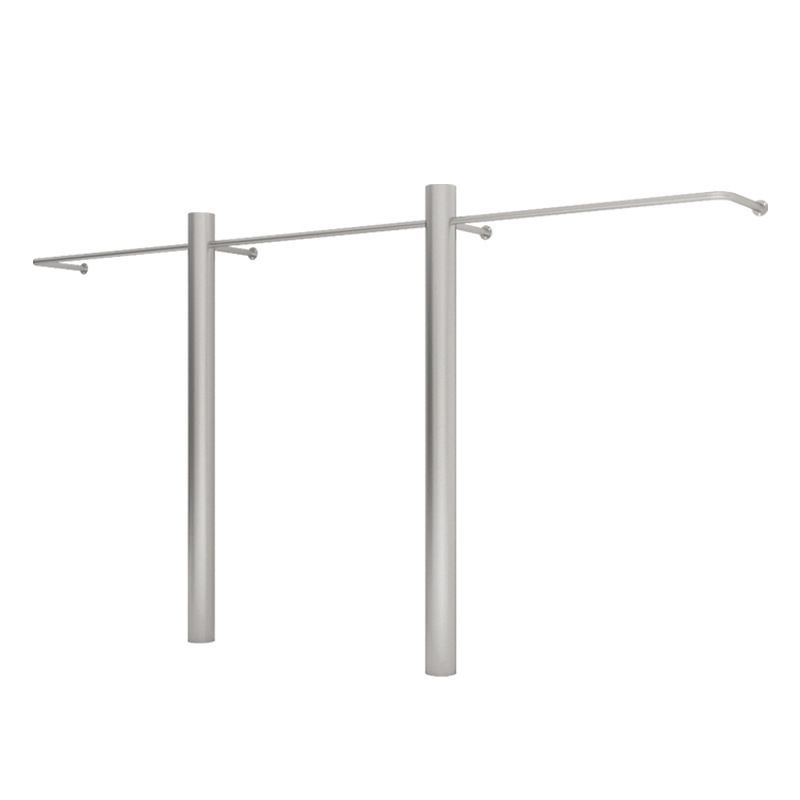 매장 진열 스탠드행거 옷가게 스텐 시스템행거 랙 A / 350x170cm 스테인레스 - 상세 이미지 5