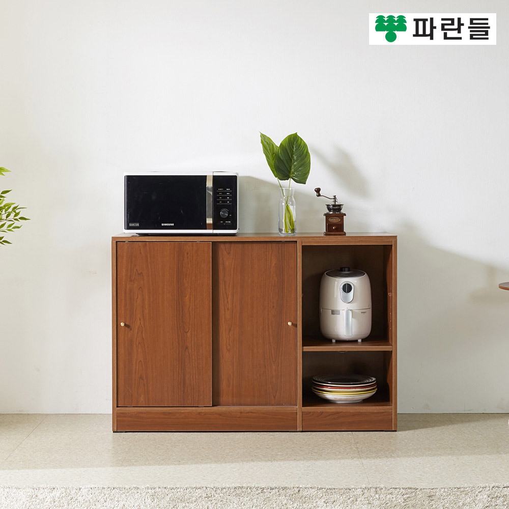 파란들가구1200 미닫이도어 수납장 슬라이딩 다용도수납장 - 상세 이미지 2