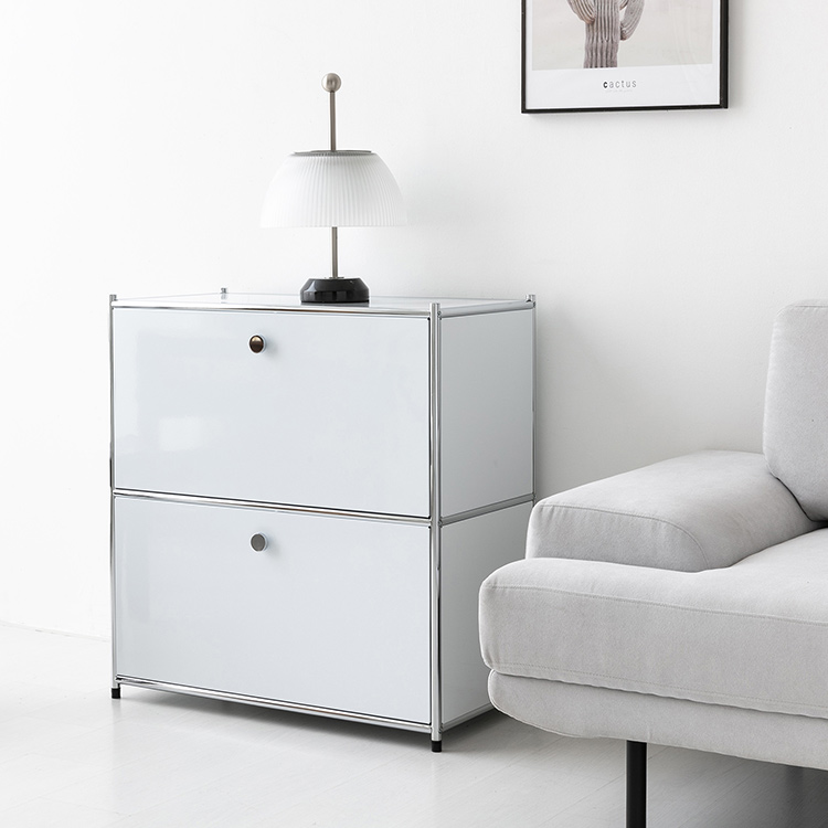 심플리 수납장 BC651 770x400x820mm, 2단, 퓨어화이트 4226.2247 이미지 6