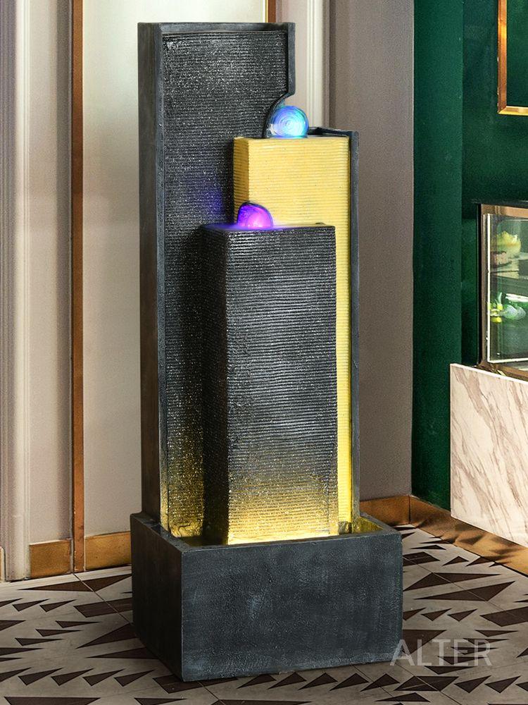 실내 벽 분수 폭포 장식 인테리어 물벽 업소용 인공 2027 모델 38x28x110CM - 상세 이미지 5