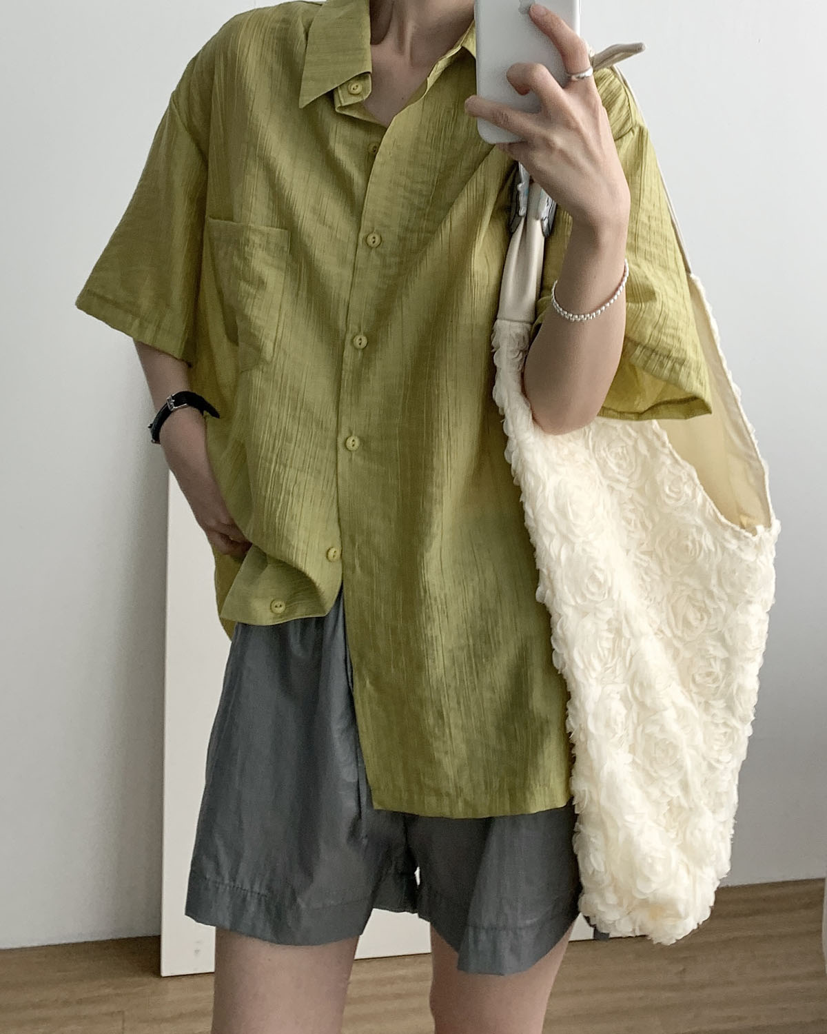 [당일발송] 샤이 팬츠 썸머 3부 밴딩 반바지 나일론 가벼운 숏팬츠 웨어링무드 (3c) - 상세 이미지 4