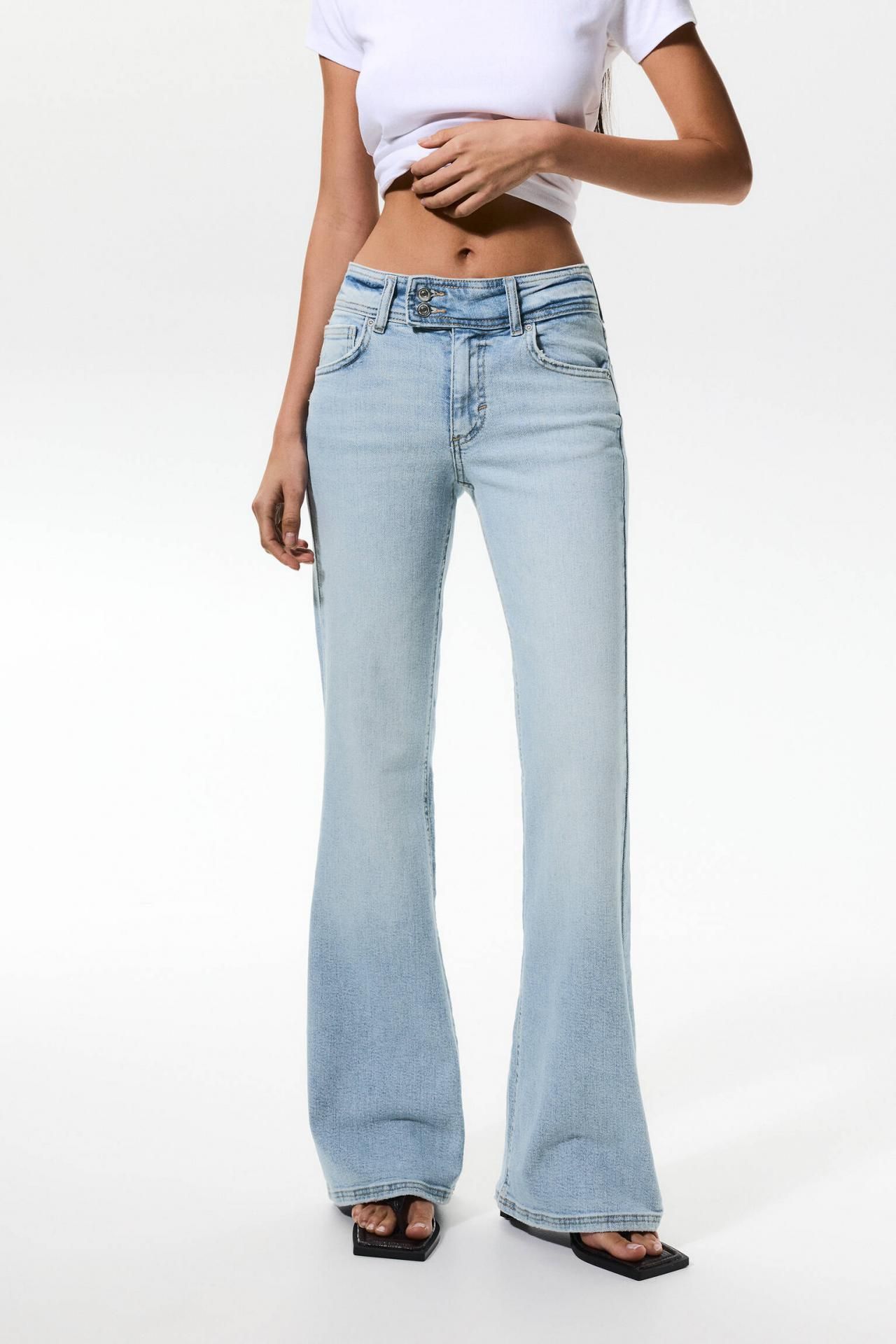 풀앤베어 로우라이즈 부츠컷 진 7683/302 PALE BLUE