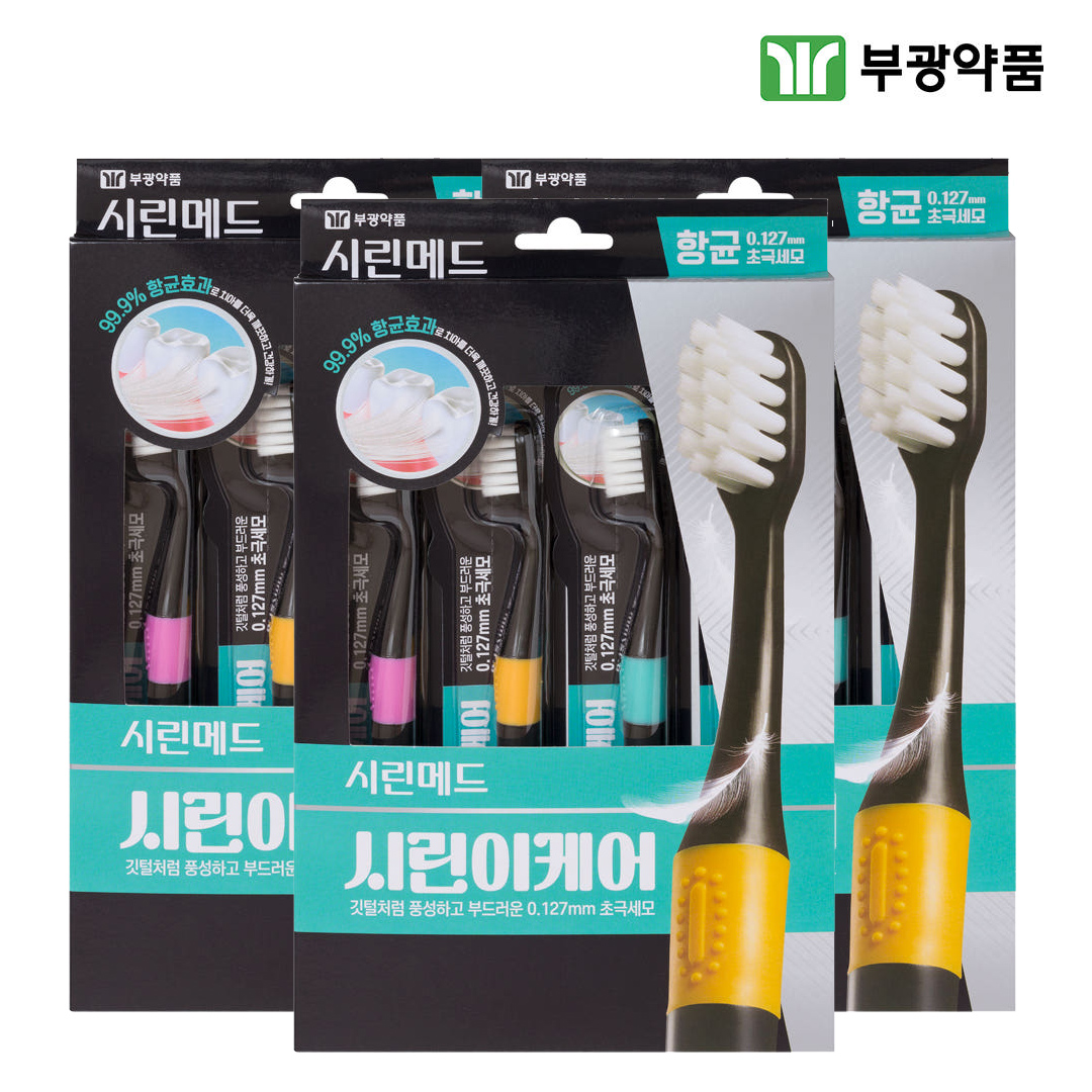 부광약품 시린메드 시린이케어 칫솔 항균 초극세모 4개입x3개 제품 이미지