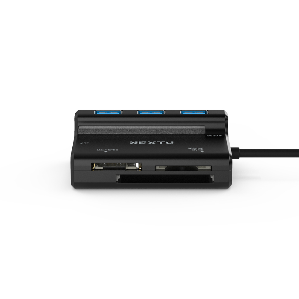 넥스트유 USB3.0 3포트 카드 리더 콤보 USB 허브 멀티 어댑터 513OTG - 상세 이미지 2