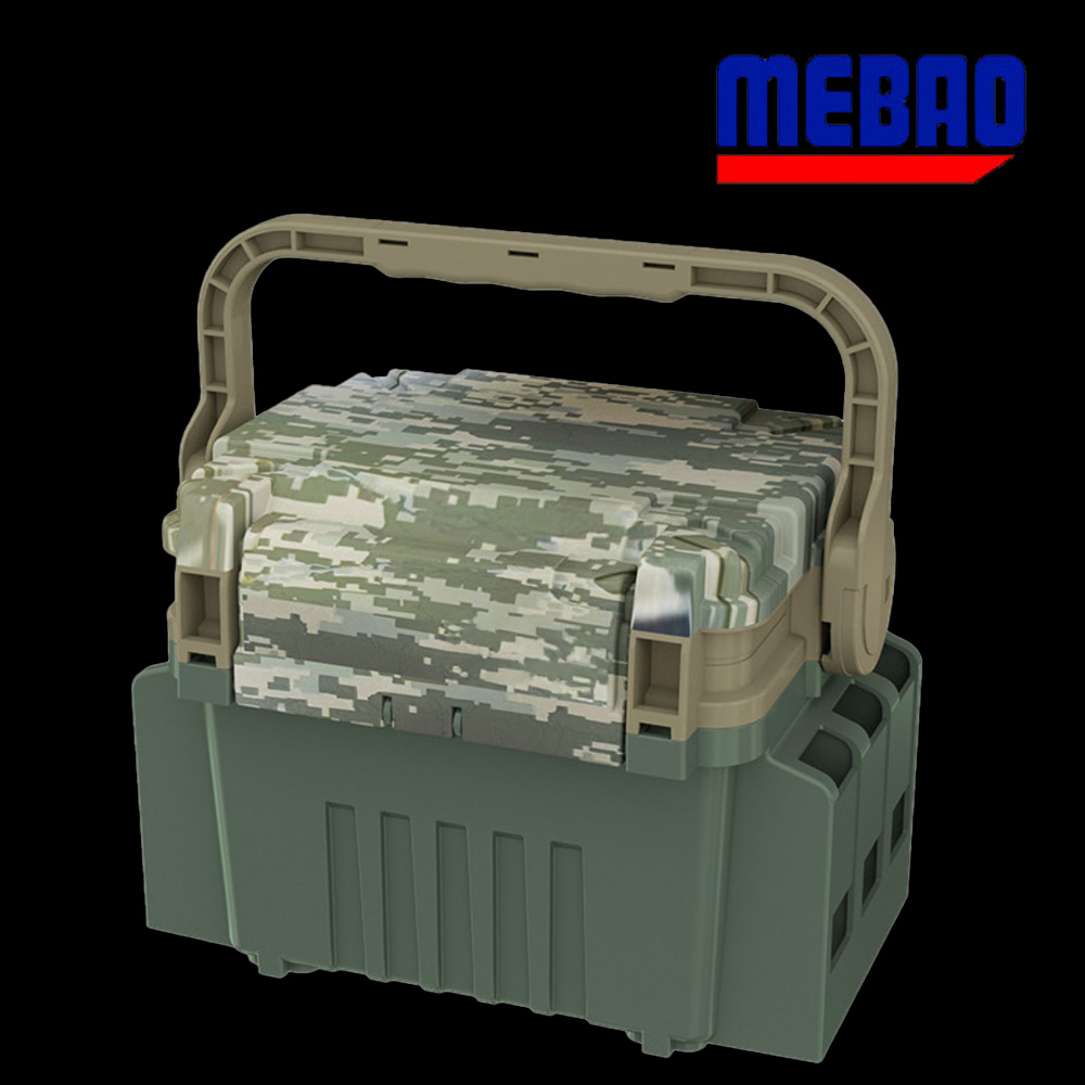 메바오 MB-705A,B 태클박스 소품박스 낚시가방 공구박스 소품케이스 카키카모 - 상품 이미지