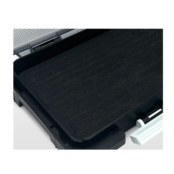 해동조구 컴팩트 케이스 웜 소품 지그헤드 태클박스 175x105x15mm, 블랙(HT-2530) - 상세 이미지 4