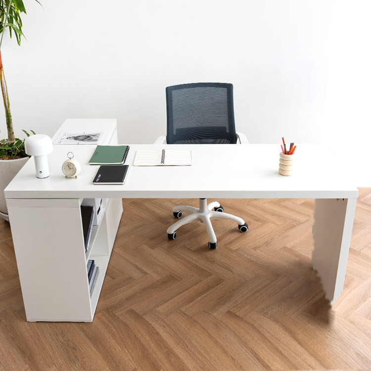 e스마트 와이즈 1인용 ㄱ자 책상세트 1400