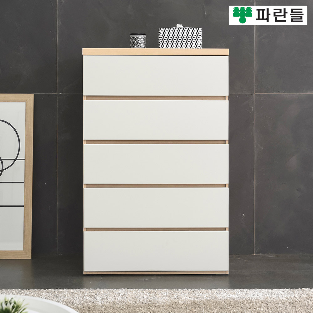 파란들가구 800 속깊은 5단서랍장 800 광폭서랍장 서랍옷장 - 상세 이미지 3