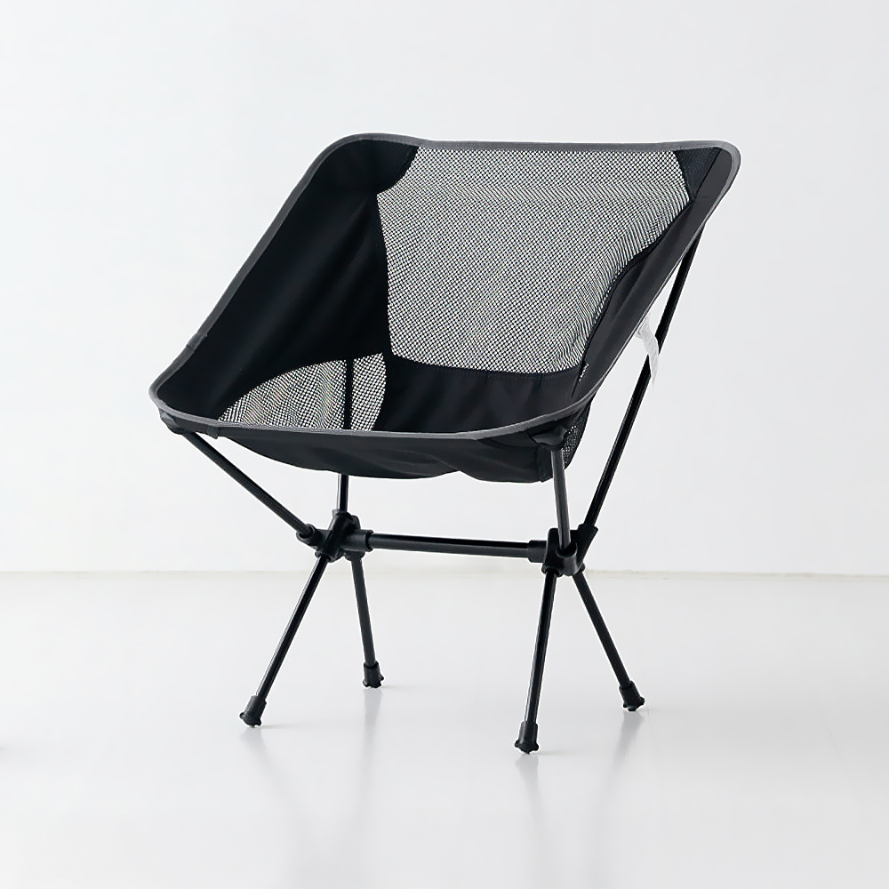 캠폴 캠핑 접이식의자 52x52x65cm, 블랙 7870.4528, 1개