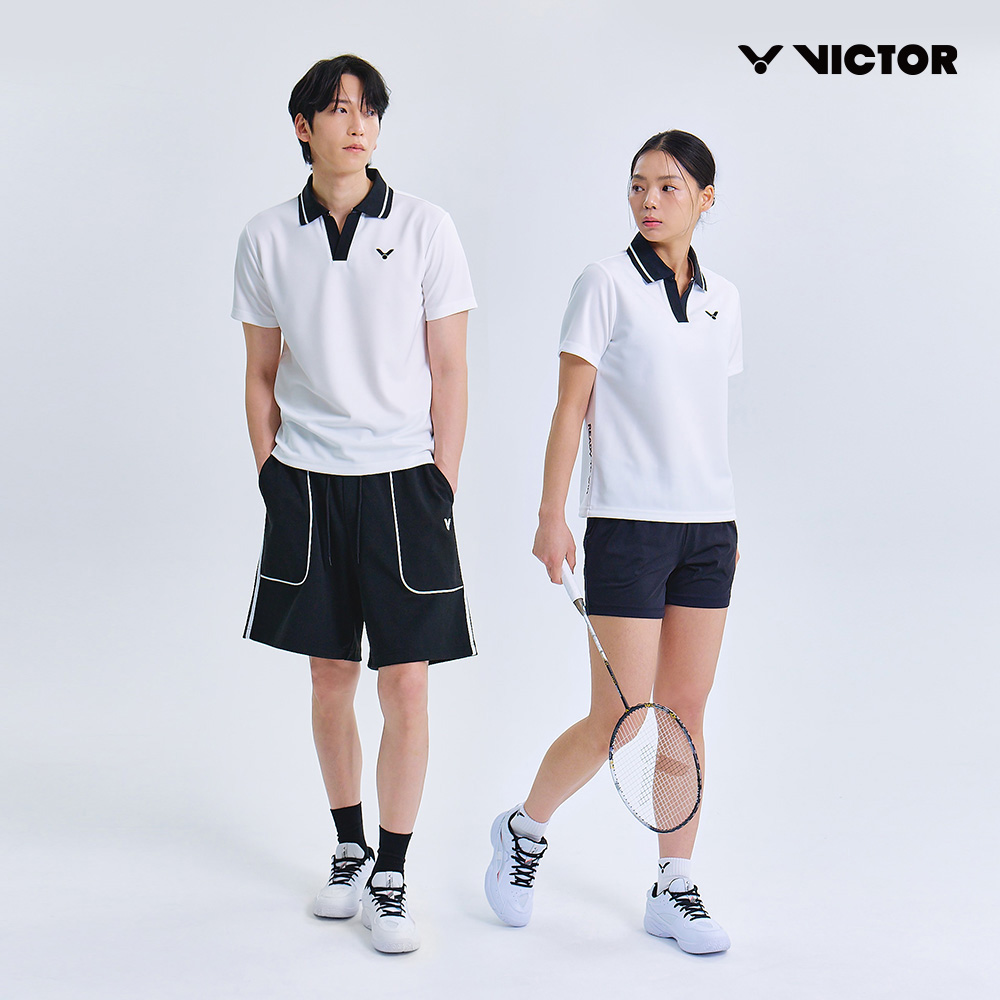 빅터 VICTOR V-CHAMPION TEE 카라 반팔 티셔츠 남성용 25ATS004M 배드민턴 탁구 스쿼시 스포츠웨어 - 상세 이미지 4