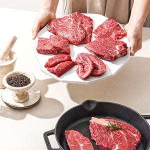 1++(9)등급 한우 구이한판 800g 등심+갈비살+눈꽃로스구이 맛있게 먹은 솔직 후기 - 상품 이미지 2