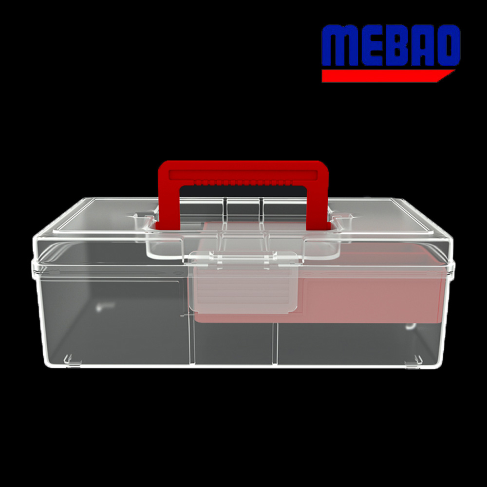 메바오 MBG1 소품케이스 낚시 루어 태클박스 유틸리티박스 MEBAO 레드 - 상품 이미지