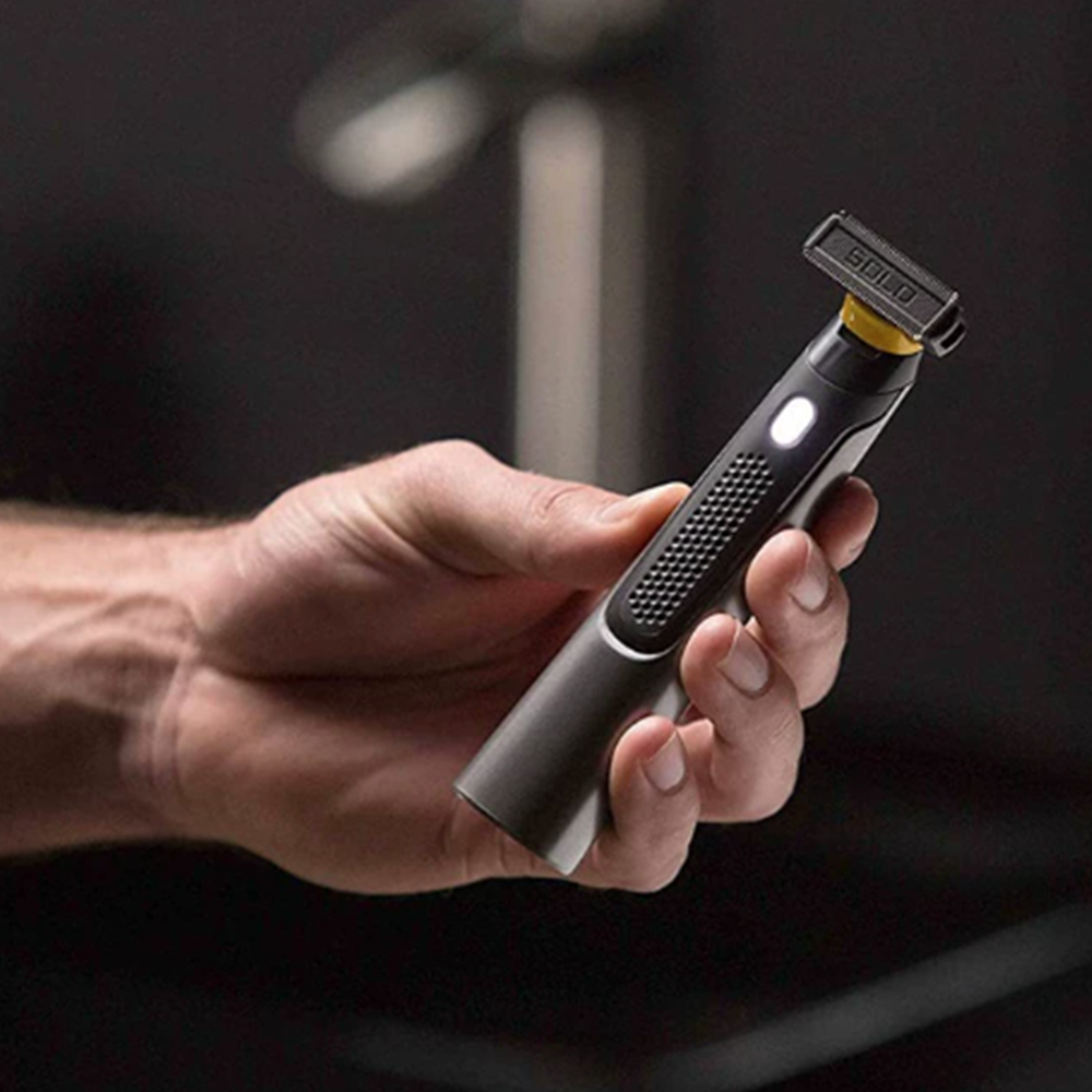 남성용 충전식 미니 소형 전동 전기 면도기 컬러박스 포장