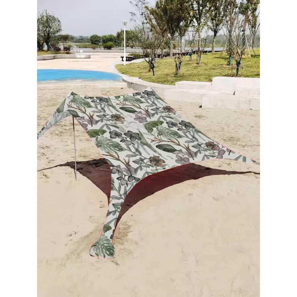 해변 캐노피 천막 경량형 간편 설치 야외 차양막 텐트 A형 1.5x2.1m - 상품 이미지
