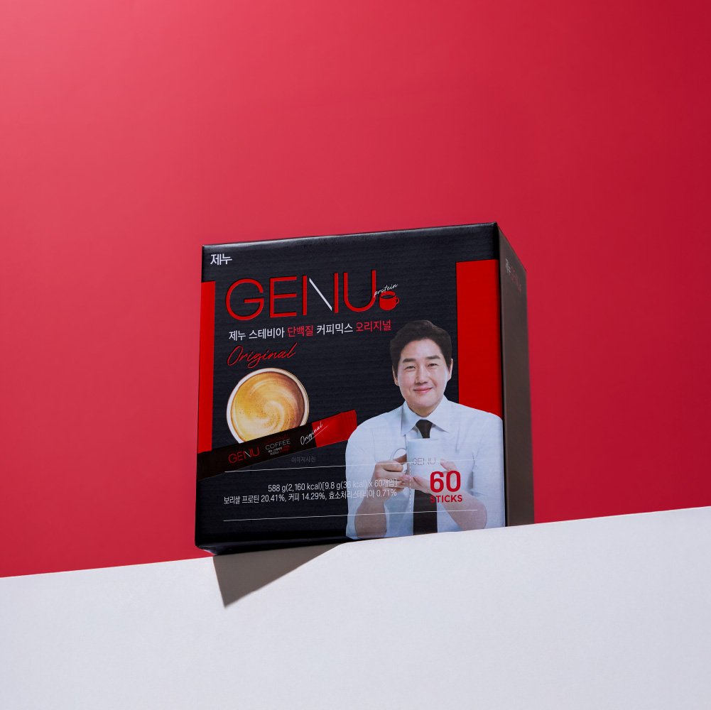 제누 스테비아 단백질 커피믹스 오리지널 9.8g x 60개입 유지태 커피 - 상세 이미지 2